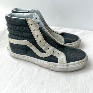 Madewell Vans® & Classic SK8-Hi High-Tops in Wool Men's 5.5 Women's 7 Grey Cream